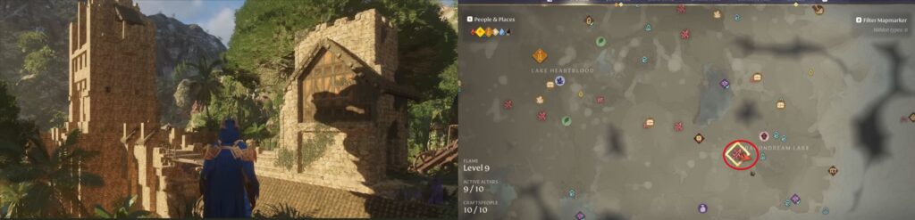 Best Base Locations in Enshrouded Wake of the Water Darkwater Tower