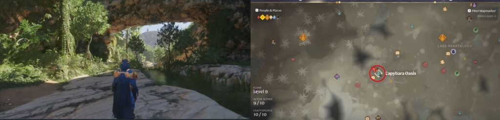 Best Base Locations in Enshrouded Wake of the Water Capybara Oasis