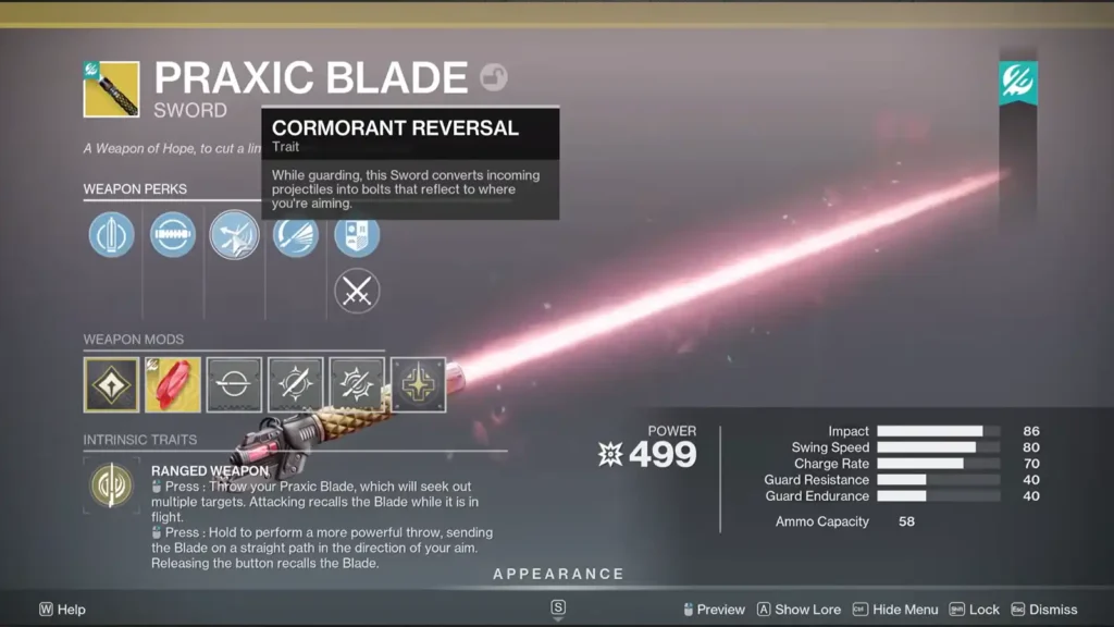 Praxic Blade | Destiny 2: Renegades