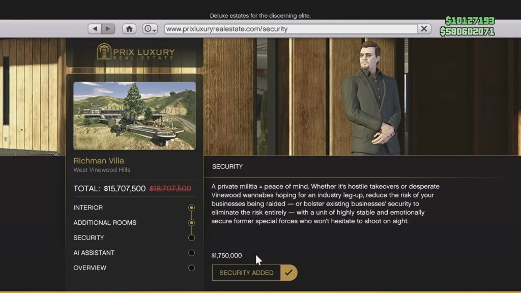 Security | GTA V Online Mansions