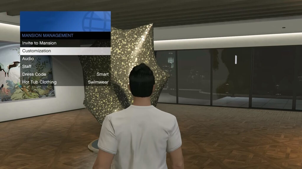 Mansion Management menu | GTA V Online Mansions