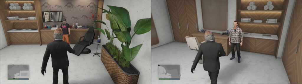 Hairstylist and Tattoo artist in GTA Online