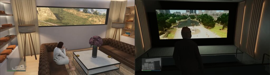 Cigar room and private theater in GTA Online