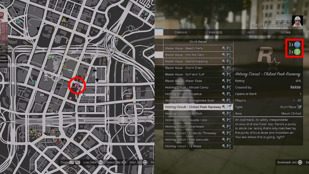 Featured Series icon and triple $ reward | GTA V Online