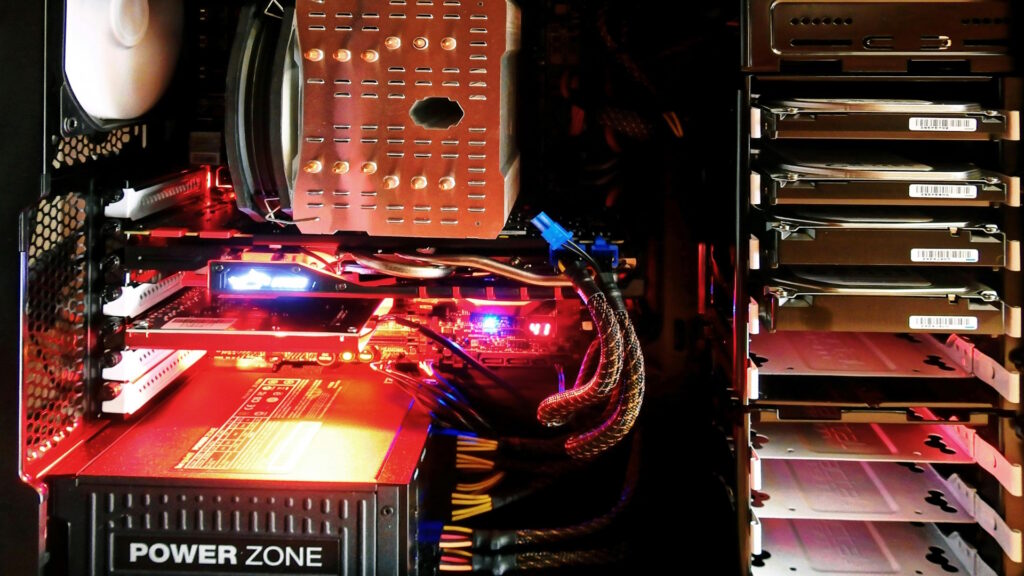 PC internals stock photo