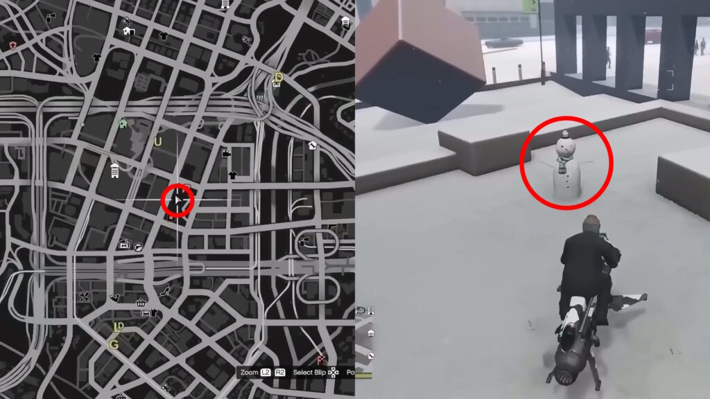 Legion Square | GTA 5 Online Snowman Locations
