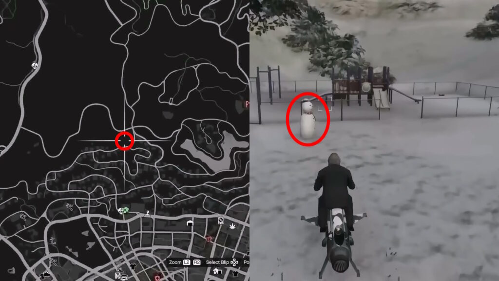 Dog Exercise Park | GTA 5 Online Snowman Locations