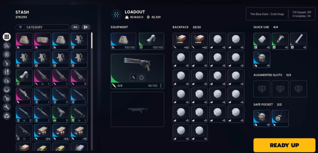 Best equipment (Showstoppers, Anvil or Renegade) to farm snowballs for the Throw Snowballs on Rocketeers trial in ARC Raiders.