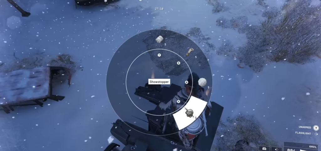 Using Showstoppers for Snowball Farming Setup to complete the Throw Snowballs on Rocketeers trial in ARC Raiders.