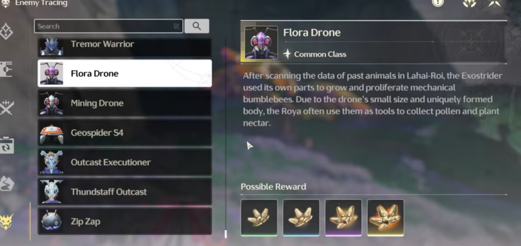 Flora Drones drop Compressed Bedrock in Wuthering Wave.