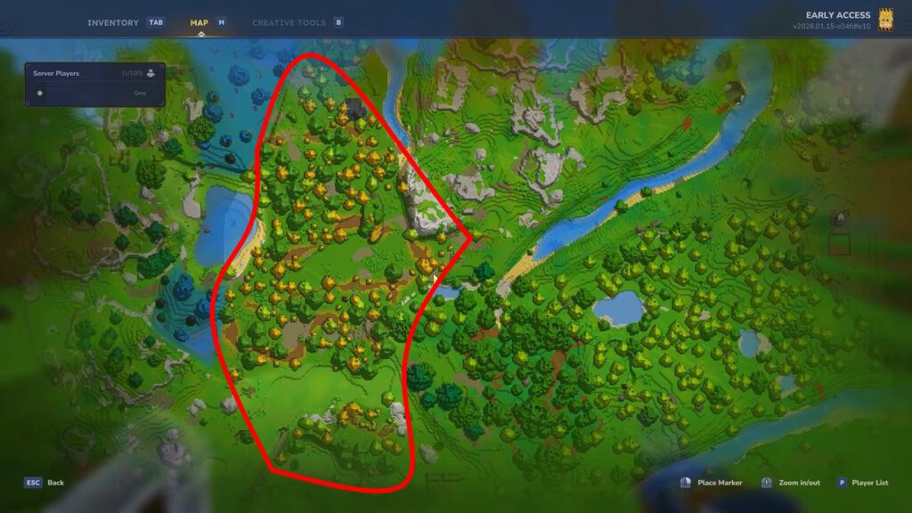 Aspen trees on the map | Hytale