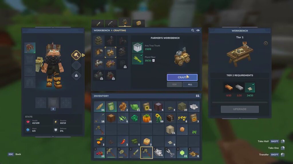 Crafting the Farmer's Workbench | Hytale