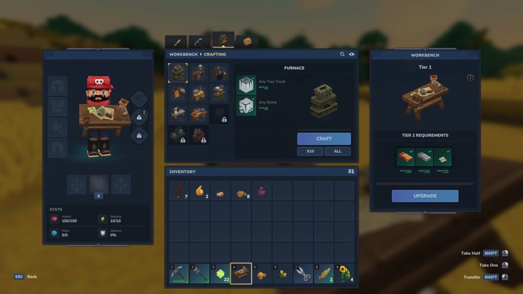 Crafting a Furnace | Hytale