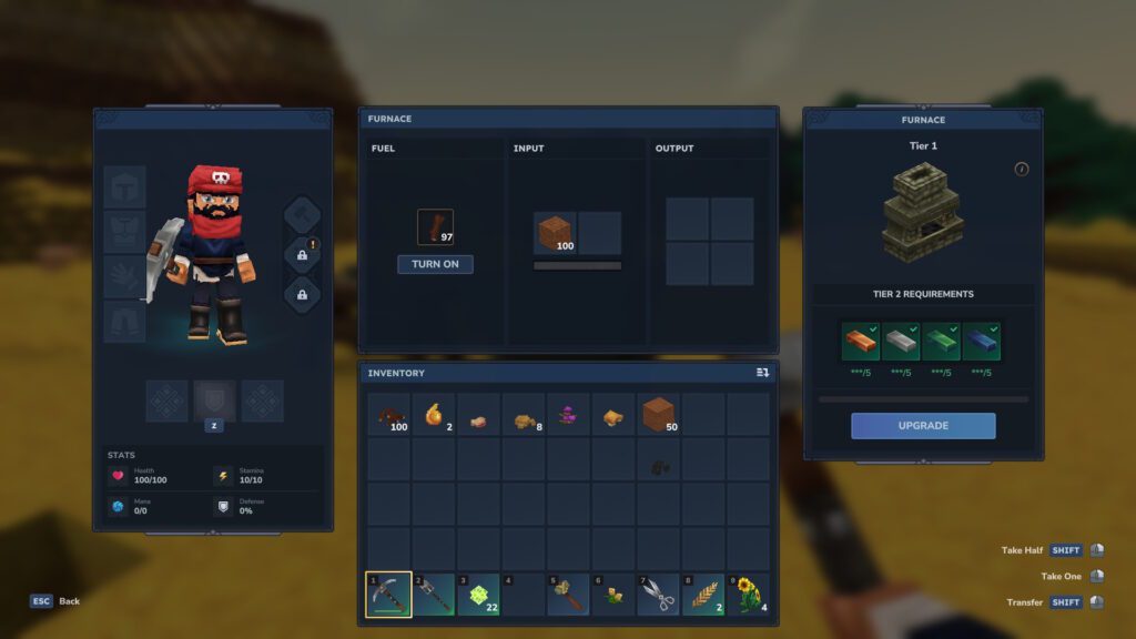 Cooking Red Sandstone Cobble into Red Sandstone in Hytale
