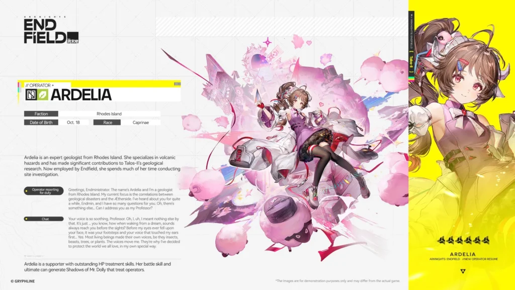 Ardelia's Operator Introduction | Arknights: Endfield