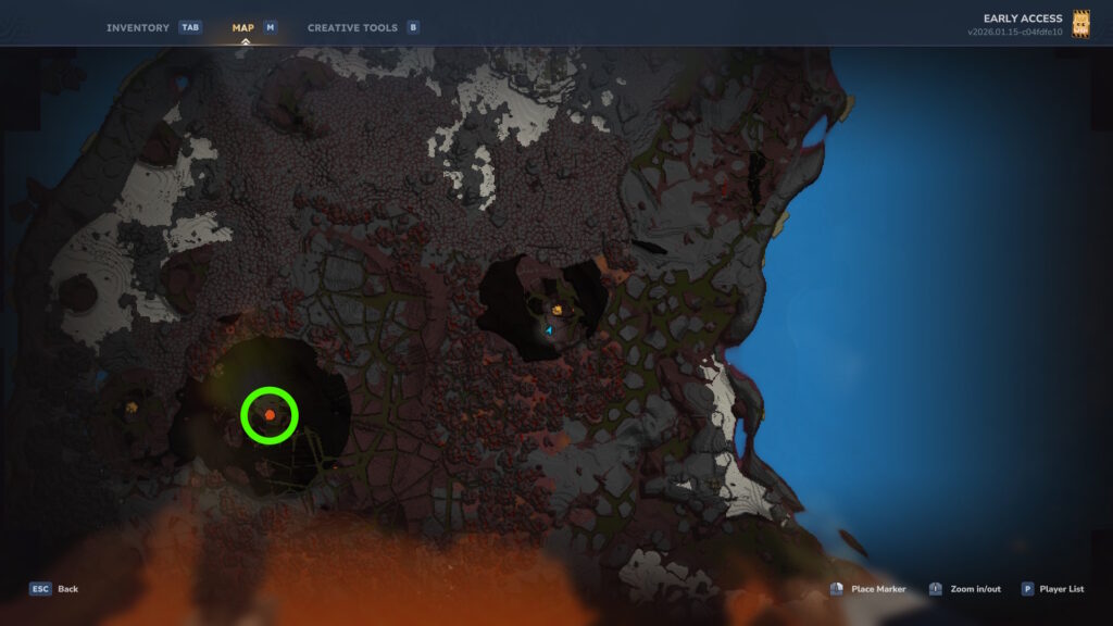 Example of a volcano hole | Hytale