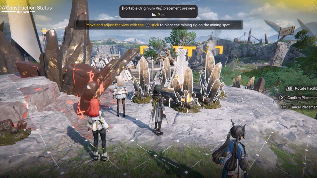 Placing the first Originium mining rigs | Arknights Endfield