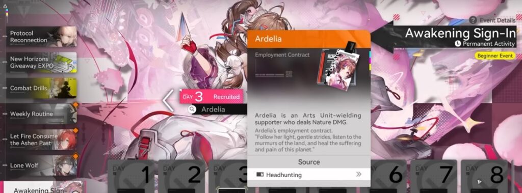 Get Ardellia and her signature weapon for free from Awakening Sign-in Day 10 in Arknights Endfield.