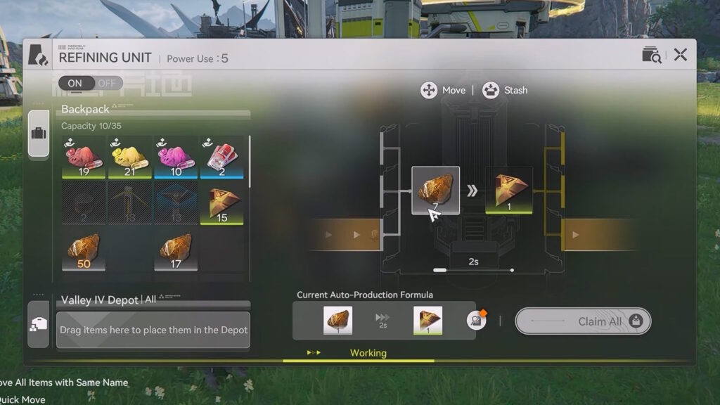 A Refining Unit at 100% efficiency with a single input belt | Arknights Endfield