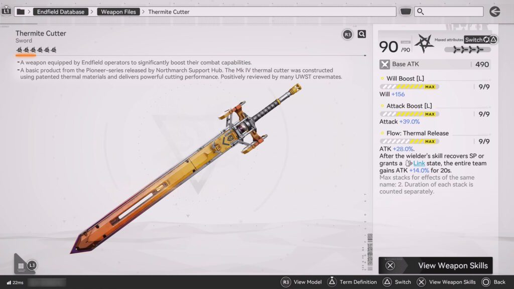 Thermite Cutter | Arknights Endfield