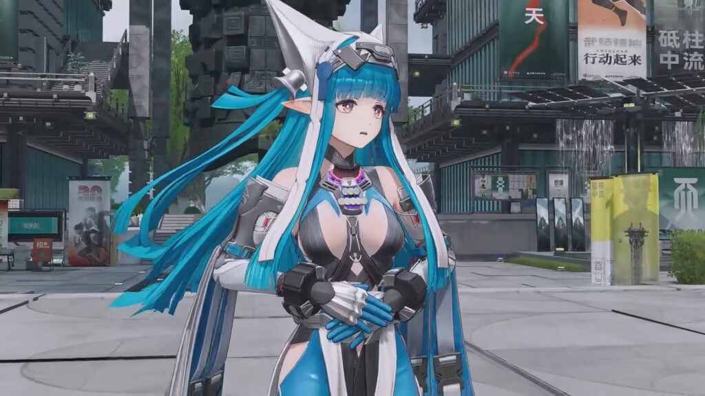 Promotional shot of Last Rite looking worried | Arknights Endfield