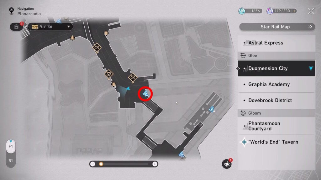 Eastern Space Anchor in Duomension City | Honkai Star Rail