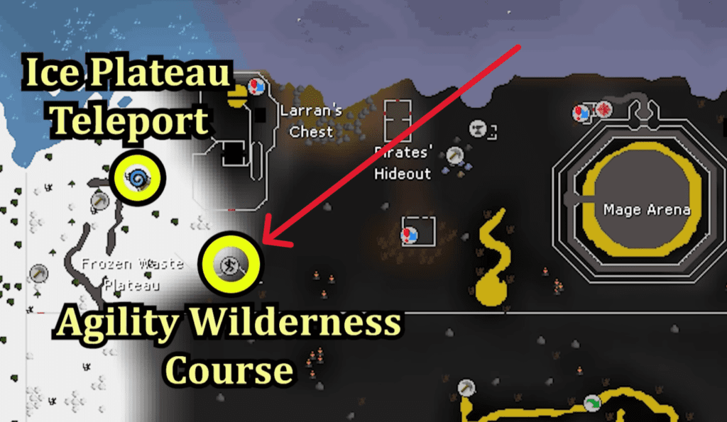 Location of the Wilderness Agility Course.