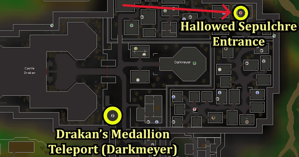 Location of the Hallowed Sepulchre.
