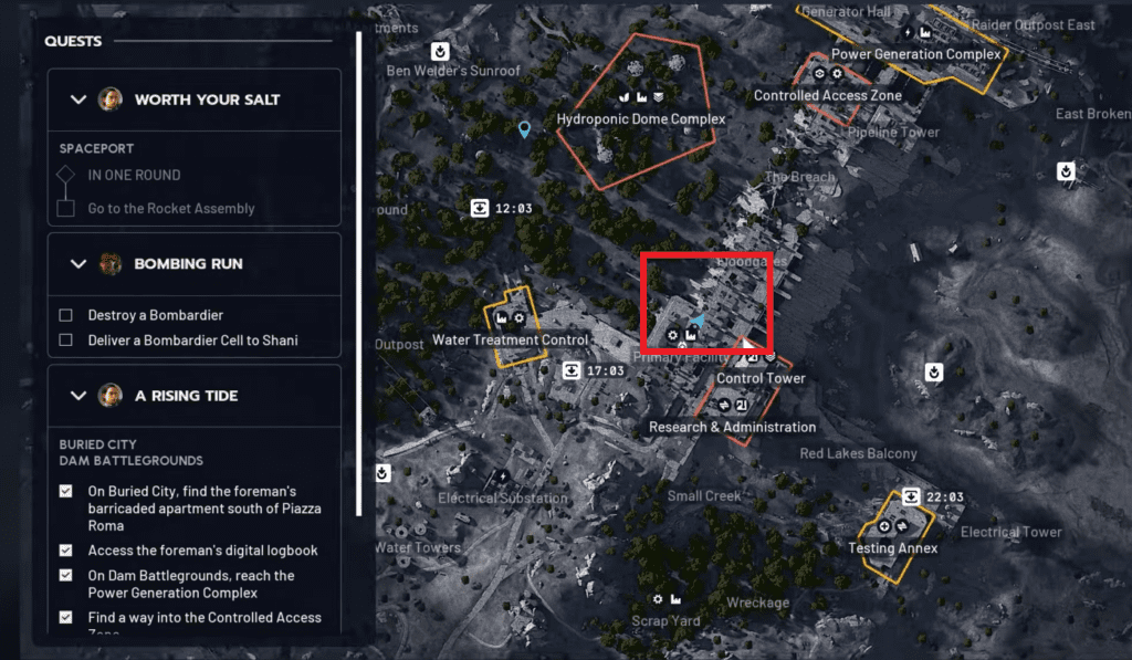 Second location of Dam Battlegrounds.
