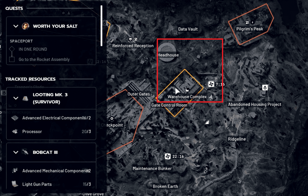 Location of Comet Spawns in The Blue Gate.