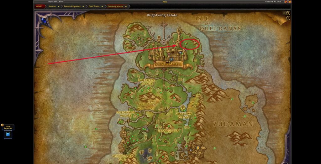 Silvermoon City in World of Warcraft: Midnight