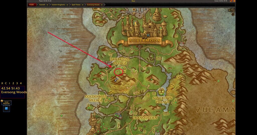 Fairbreeze Village in World of Warcraft: Midnight