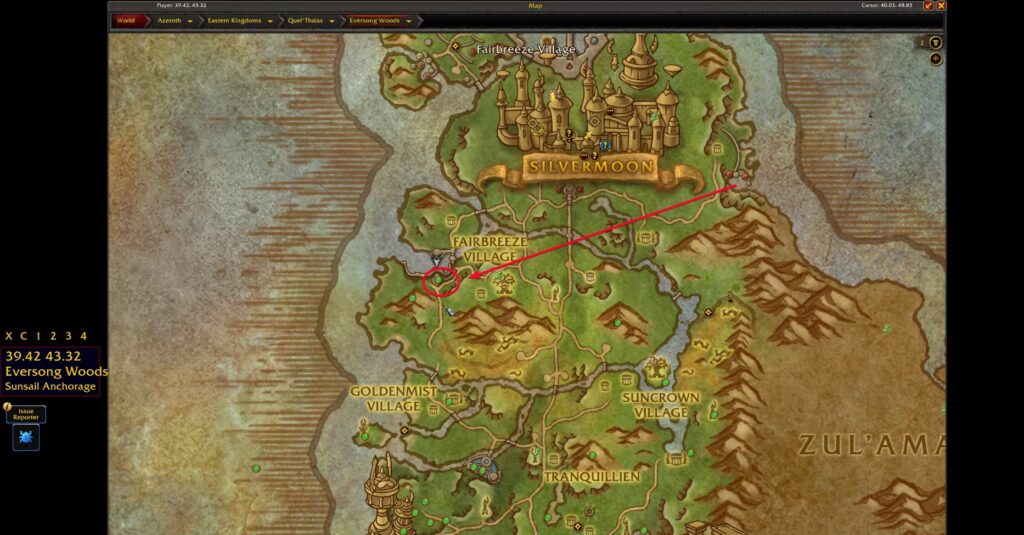 Sunsail Anchorage in World of Warcraft: Midnight