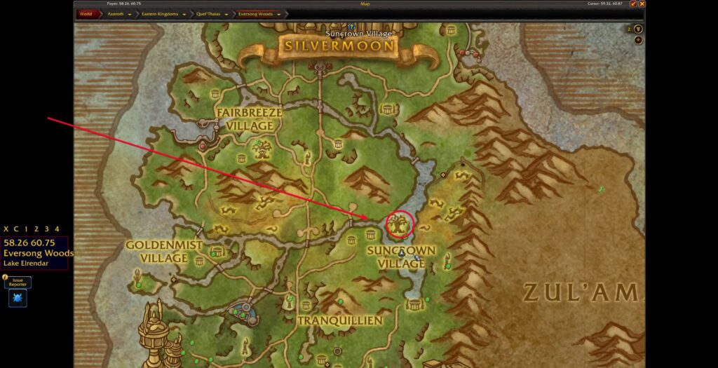 Suncrown Tree in World of Warcraft: Midnight