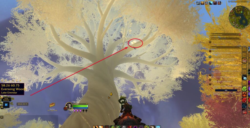 Suntown Tree glyph in World of Warcraft: Midnight