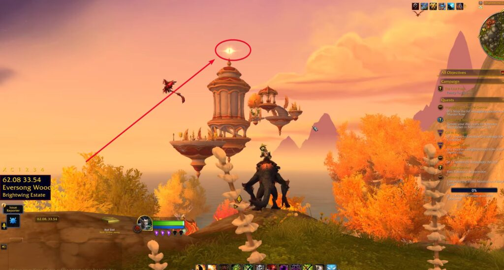 Brightwing Estate glyph in World of Warcraft: Midnight
