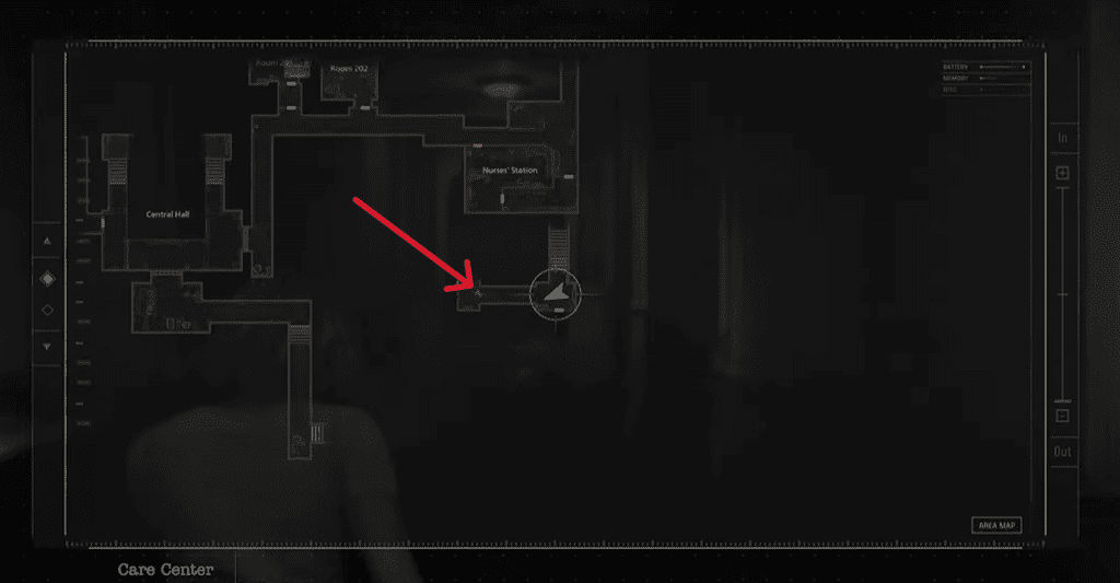 Location of the ID Wristband marked on the map. 