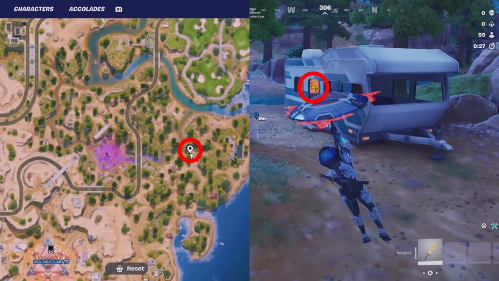Fortnite Chaos Cubes Locations - New Sanctuary