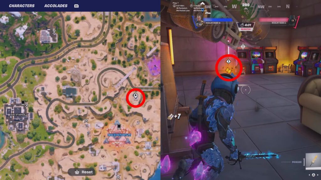 Fortnite Chaos Cubes Locations - New Sanctuary