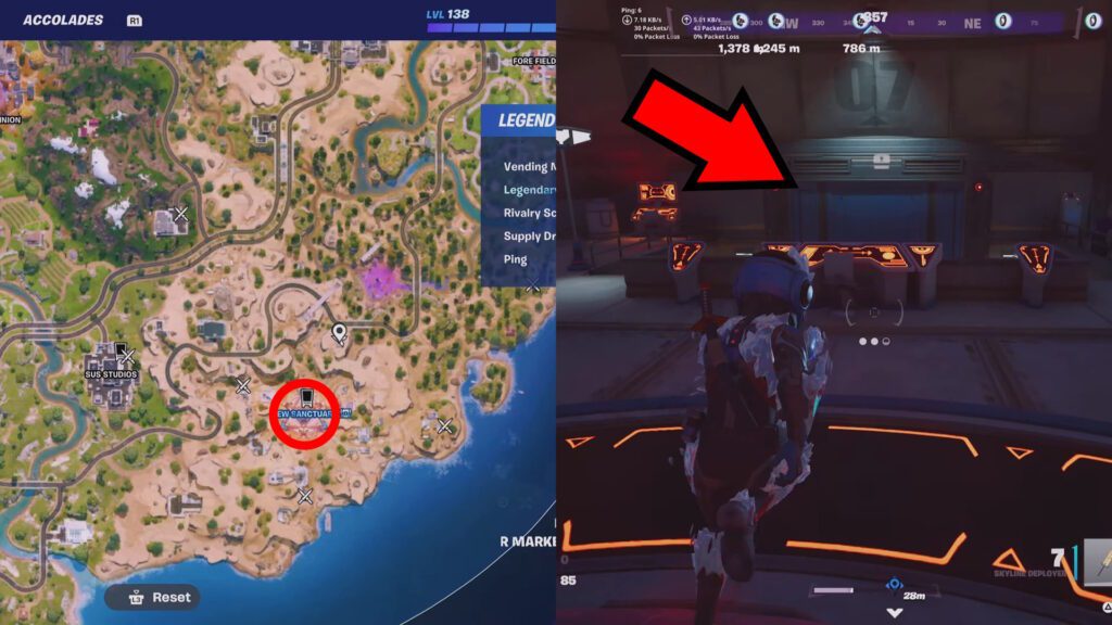 Fortnite Chaos Cubes Locations - New Sanctuary