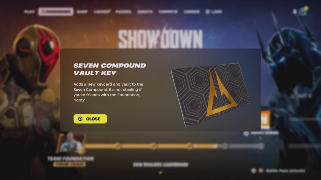 Fortnite - Seven Compound Vault Key reward