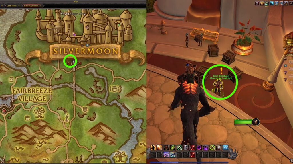Runestone Logician Terel Bloodfate location | WoW Midnight