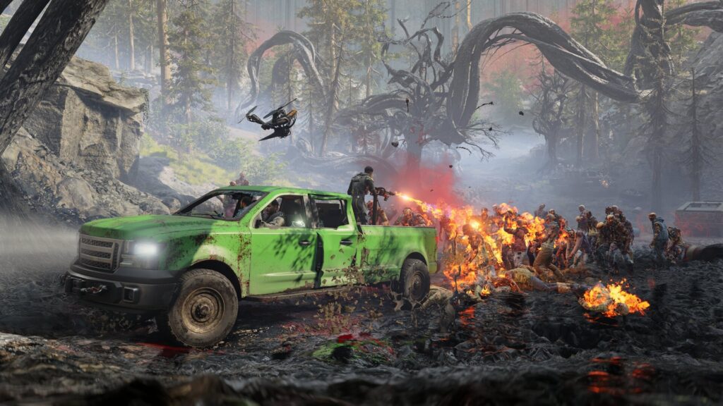 Operator driving with drone out | John Carpenter's Toxic Commando
