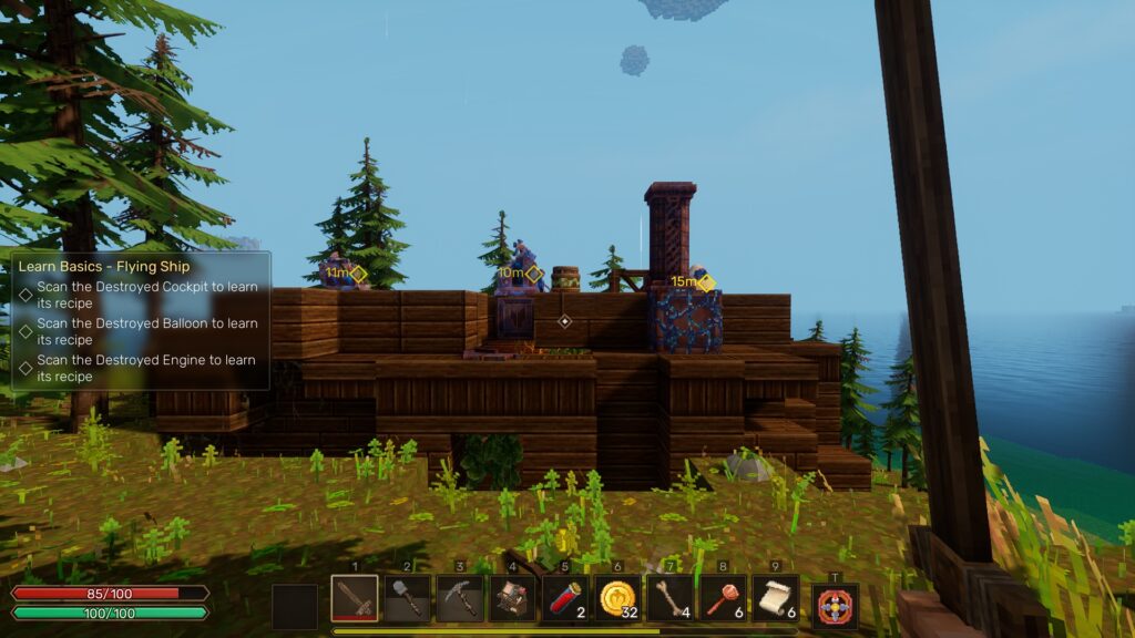 Broken airship for the tutorial in Everwind