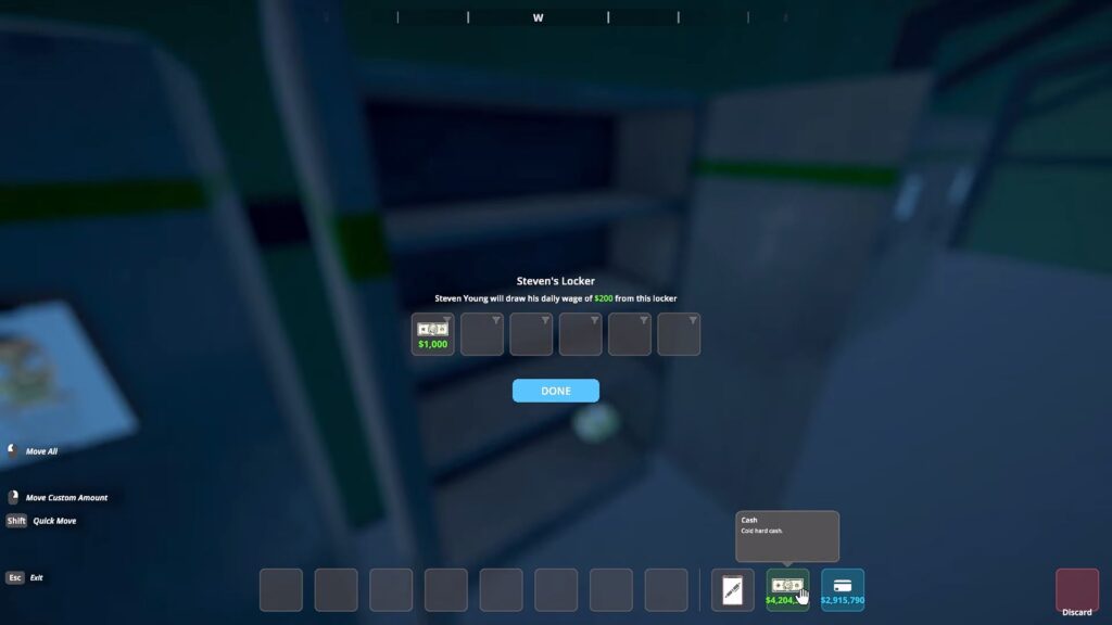 Paying the workers | Fully Automated Coca Docks Warehouse Build - Schedule 1