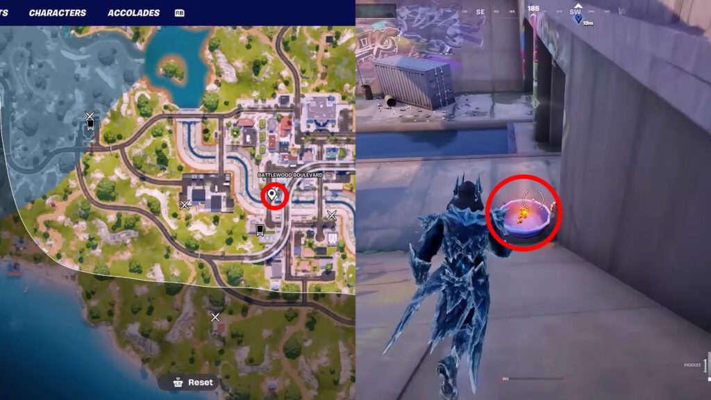 Fortnite Chaos Cubes Locations - Battlewood Boulevard