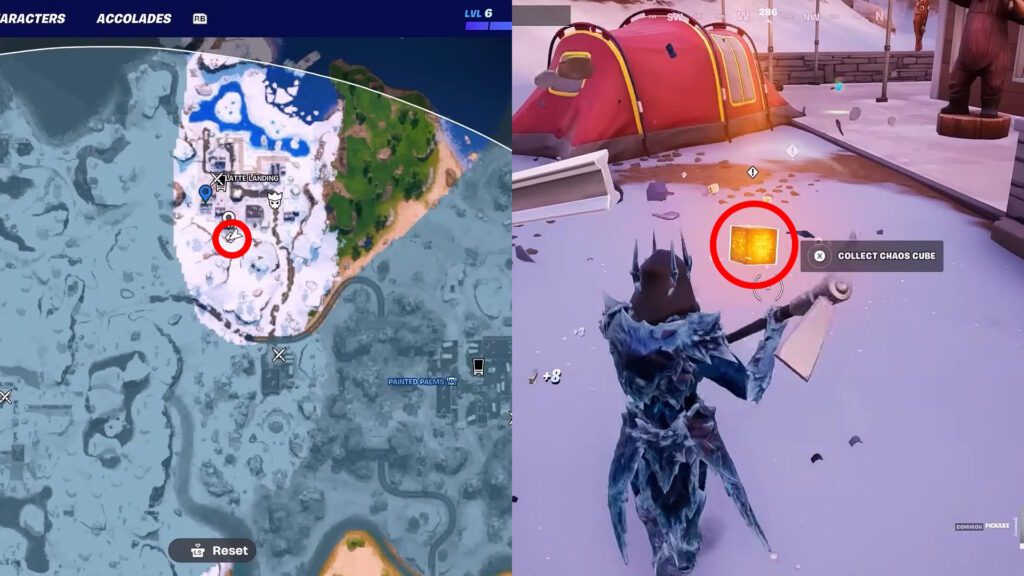 Fortnite Chaos Cubes Locations - Latte Landing