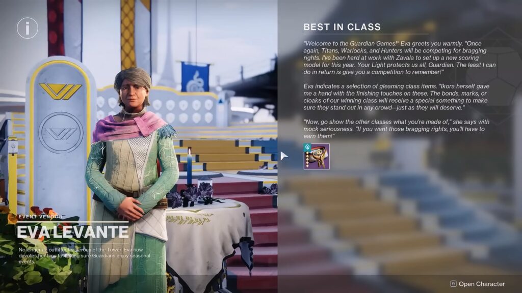 Eva Levante, Best in Class quest | Destiny 2 - Guardian Games 2026