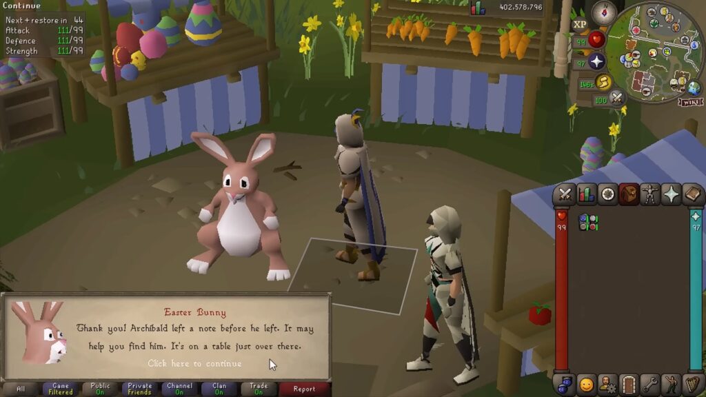 Easter Bunny talk | OSRS Easter Event 2026