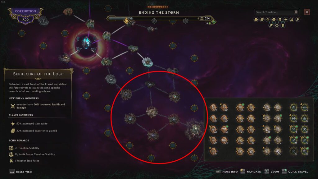 Example of Experience farm Monolith setup | Last Epoch Season 4